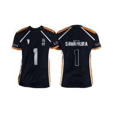 Imagem de Camiseta Unissex De Manga Curta Com Estampa De Anime Haikyuu Hinata Pa