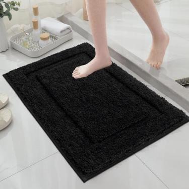 Imagem de Tapetes de banheiro SHACOS Super Soft Microfiber 50x80cm pretos