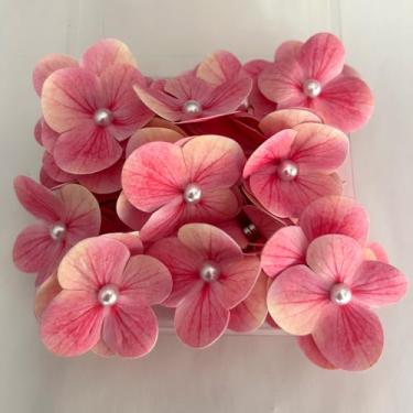 Imagem de 30 peças de pinos magnéticos fortes de flores simuladas, quadro de avisos de parede, decoração forte para kit de pendurar fotos de mapas, suporte de pôster, ímã de geladeira, grampo de cabelo de