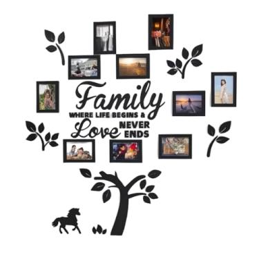 Imagem de Quadro de Fotos Porta Retrato Família Decoração Sala- Decoração para Sala, Ideal para Parede de Casa Brasileira