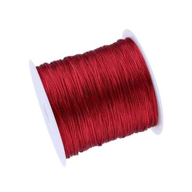 Imagem de GLOGLOW Cordão de Fio de Nylon Com nó Chinês, 100 M, 0,8 Mm, para Fabricação de Joias, macramê, Borlas, Pulseiras, Categoria de Festival de Colares