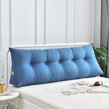 Imagem de Almofada confortável para cama lombar, almofada de leitura para encosto, almofada triangular para cabeceira de cama, almofada de cunha, grande almofada de leitura para janela de sacada, tatami, sofá