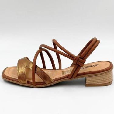 Imagem de Sandália Mississipi Salto Baixo Casual Feminina-Feminino