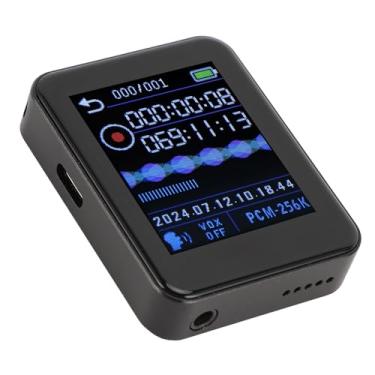 Imagem de Asixxsix Gravador de Voz, Gravação Ativada por Voz AI Com Operação de Uma Tecla, Gravação Cronometrada Com Salvamento Automático, Função de Reprodutor de MP3 Com Entrada para Fone de (8 GB)