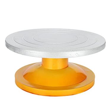 Imagem de Ejoyous Mesa Giratória de Roda de Cerâmica de 9,8 "/ 25 Cm de Diâmetro, Roda de Escultura Manual para Cerâmica Com Base Antiderrapante Estável para Escultores, Pintores, Materiais de