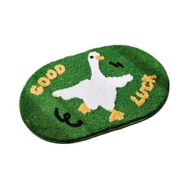 Imagem de Tapete De Banheiro Antiderrapante De Secagem Rápida Imitando Cashmere 