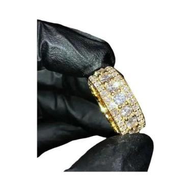 Imagem de Anel De Cristal De Zircônia Para Mulheres, Clássico, Pavê Brilhante, J