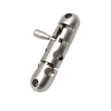 Imagem de DK614-1 Trava de segurança de aço inoxidável com precisão fundida porta interior porta de madeira espessa sólida porta de armário oculta 1 peça