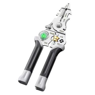 Imagem de Tesoura Elétrica Dobrável 10 Em 1 Com Medidor De Eletricidade E Alicat