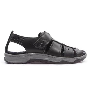 Imagem de Sandalia Masculina Pegada Anilina Preto (Cravo, BR, Adulto, Numérico, 38)