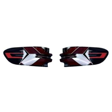 Imagem de Tampa traseira da lâmpada traseira do carro compatível com bmw x5 2023 escudo da lâmpada de vidro tampas de lente de vidro transparente abajur caso máscaras de luz traseira(Outside A Pair)