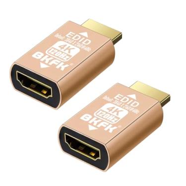 Imagem de BKFK Adaptador emulador HDMI edid, emuladores, passagem confiável para extensor/receptor AV/Divisores de vídeo (GM3840X2160@120Hz-2P)