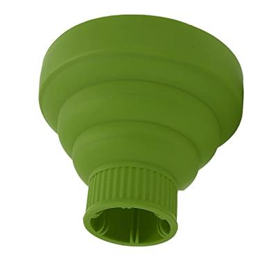 Imagem de Generic Difusor de Secador de Cabelo Dobrável Difusor de Sopro Portátil de Silicone para Cachos de Longa Duração Adequado para Secador de Cabelo de 4-5 Cm para Estilo de Encaracolado (Verde)