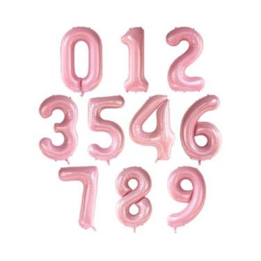 Imagem de Balões De Aniversário De Folha De 40 Polegadas 0-9 Balões De Número Co