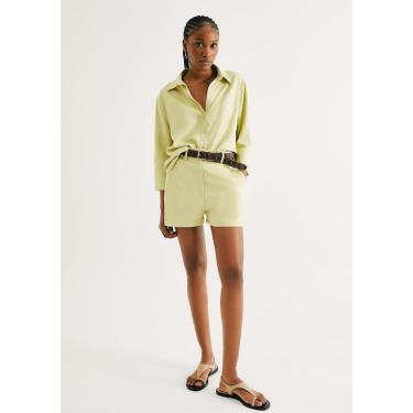 Imagem de Shorts Feminino Alfaiataria Com Linho-Feminino