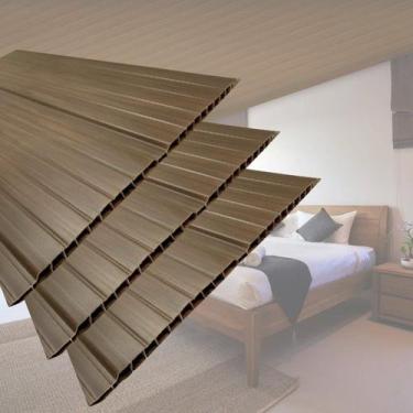 Imagem de Kit com 180m² Forro de Pvc 8mmX20cmX3m Imbuia - Permatti