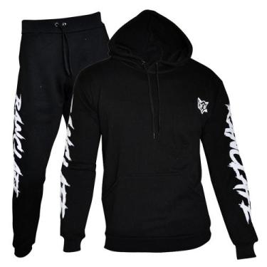 Imagem de Conjunto De Moletom Calça E Blusa De Frio Ranclafe, Preto, P