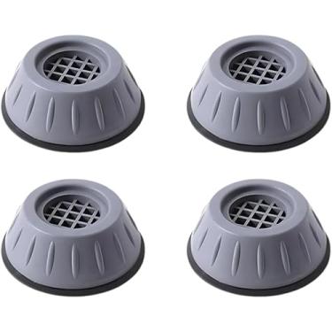 Imagem de Pé Para Móveis Máquina Lavar Secadora Geladeira Anti Vibração Regulável Universal 04 Peças Redução Ruído Estabilidade (cores variadas)