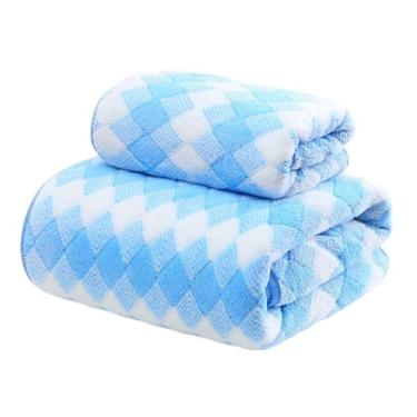 Imagem de Conjunto de Toalhas Banho Algodão Macio e Absorvente Veludo Coral Espessado para Banheiro Praia Academia Spa Uso Diário Fabricante Letras