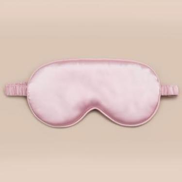 Imagem de Máscaras de dormir máscara sedosa rosa alça elástica macia para dormir à noite, viagem, soneca, homens e mulheres (rosa)