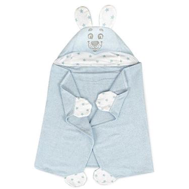 Imagem de Toalha Banho Com Capuz Sofisticata Baby Amigo Urso Azul