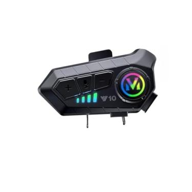 Imagem de Intercomunicador Para Capacete Bluetooth Fone De Moto Comunicador Ouvido À Prova D'Água