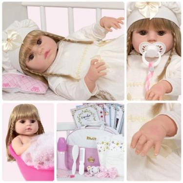 Imagem de Baby Alive Menina Princesa Realista De Pano Exoval Completo