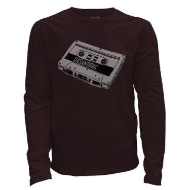 Imagem de Camiseta manga longa - Fita K7. - DASANTIGAS, Nutmeg, Nutmeg, PP