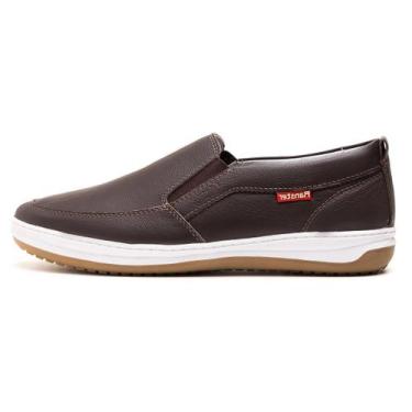 Imagem de Sapatênis Masculino Slip On Café Couro DIfranca - 1001, 40