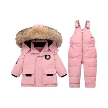 Imagem de Casaco De Inverno Para Meninos E Meninas Com Gola De Pele Natural, Mac