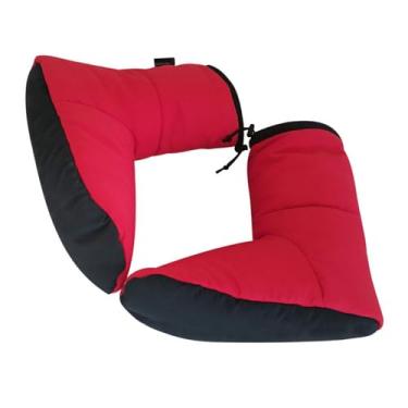 Imagem de oshhni Botas de inverno para camping, meias térmicas para dormir, ideais para homens e mulheres, perfeitas para usar em sacos de dormir, barracas e mochilão, Red S