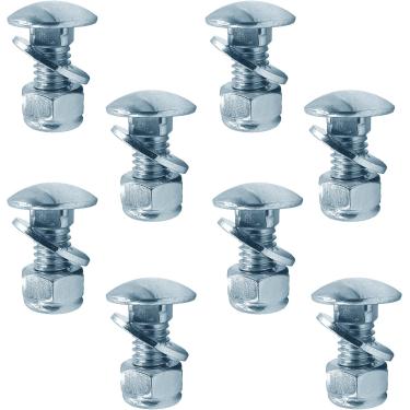 Imagem de TGBoBiFiveY 8 peças 784-5581A kit de porcas de parafusos de transporte serve para barra raspadora de placa de barbear MTD 790-00120-0637 784-5581 sopradores de neve (5/16-18) 5/20.3 cm