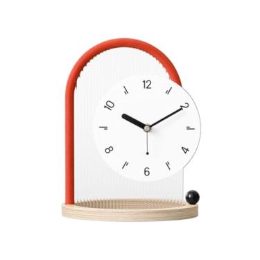 Imagem de Relógio de mesa, escritório, ornamentos de mesa, casa, quarto, varanda, sala de estar, armário de TV, relógio criativo silencioso, relógio de mesa