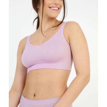 Imagem de Sutiã Top Alongado Jacquard Sem Bojo Sem Costura DelRi-62213 - Delrio,