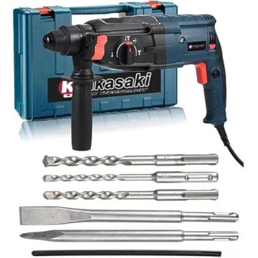 Imagem de Martelete Furadeira Rompedor Rotativo 1200W 12 Peças Completo (110)