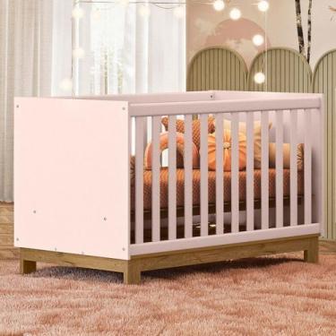 Imagem de Berço Mini Cama 2 em 1 Q Encantorosa - Qmovi, Rosa, Moderno