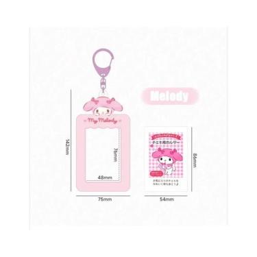 Imagem de Pingente De Chaveiro Hello Kitty Preto Fofo, Caixa Para Cartão De Foto