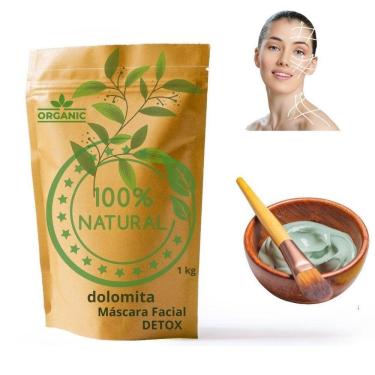 Imagem de Mascara Facial Clareamento/Dolomita Pura Detox Pele Rosto