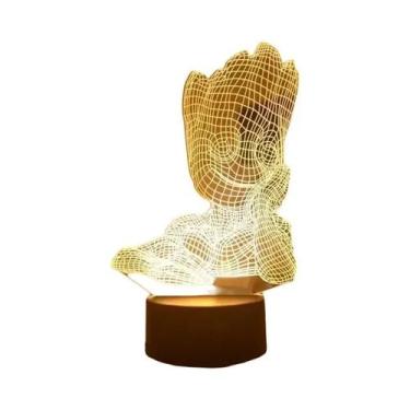 Imagem de Lâmpada LED 3D Do Personagem Ironman Spiderman Da Disney Para Quarto I