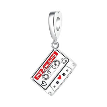 Imagem de Pingentes De Instrumentos Musicais Em Prata Esterlina: Piano, Guitarra