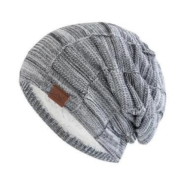 Imagem de Gorro Feminino Multicolorido De Inverno Quente E Moderno Em Tricô Esti
