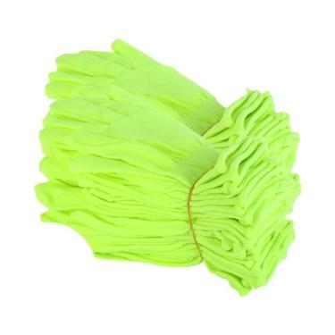 Imagem de Luvas Neon Fluorescentes Verdes Que Brilham Em UV, 2 Peças Para Suprim