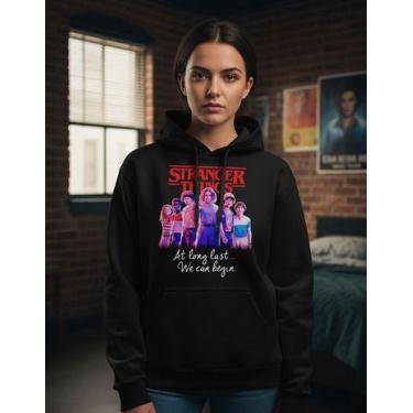 Imagem de Moletom Capuz Stranger Things At Long Last We Con Begin - - Missionari