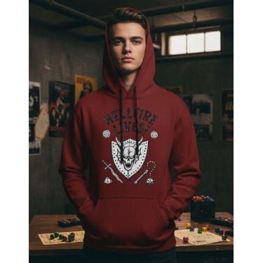Imagem de Moletom Capuz Canguru Hell Fire Club Lives Stranger Things - - Mission