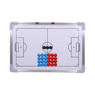Imagem de Quadro Tático Magnético De Futebol Montado Na Parede Para Treinamento 
