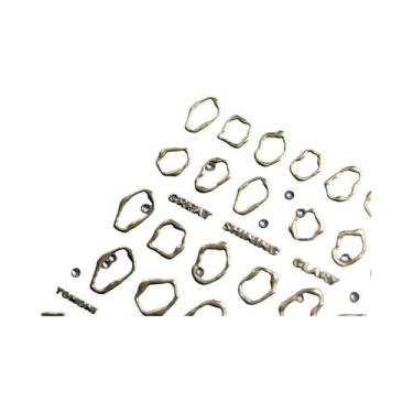 Imagem de Adesivos De Unha 5D Com Strass De Cristal Dourado Para Decoração De Ma