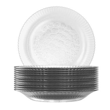 Imagem de Prato Fundo de Vidro Duralex Primavera 22,4cm 12 Unidades - Nadir 5831