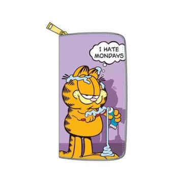 Imagem de Carteira Garfields Anime Characters Slim BiFold PU 20x10cm - Yiweisai