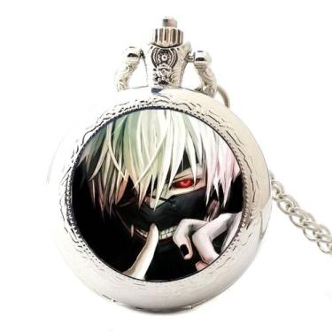 Imagem de Relógio de bolso Tokyo Ghoul, tema de anime, quartzo com corrente - yi