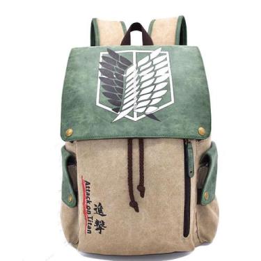 Imagem de Mochila escolar Attack on Titan Anime para crianças - yiweisai